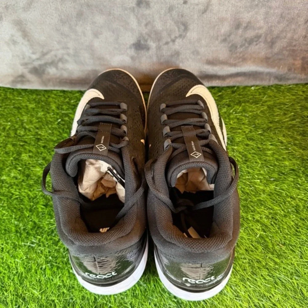 Nike Alpha Huarache Elite 4 Low MCS Mens Size 13 Black Baseball Cleats